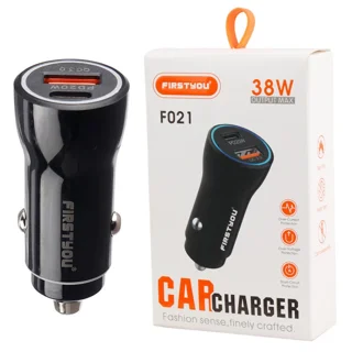 شارژر فندکی فست شارژ 20W ویژگی درگاه PD مدل FIRSTYOU F021