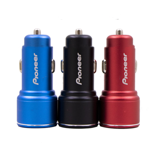 شارژر فندکی PIONNER 43W ویژگی درگاه PD (SUPER FAST) بدنه فلزی